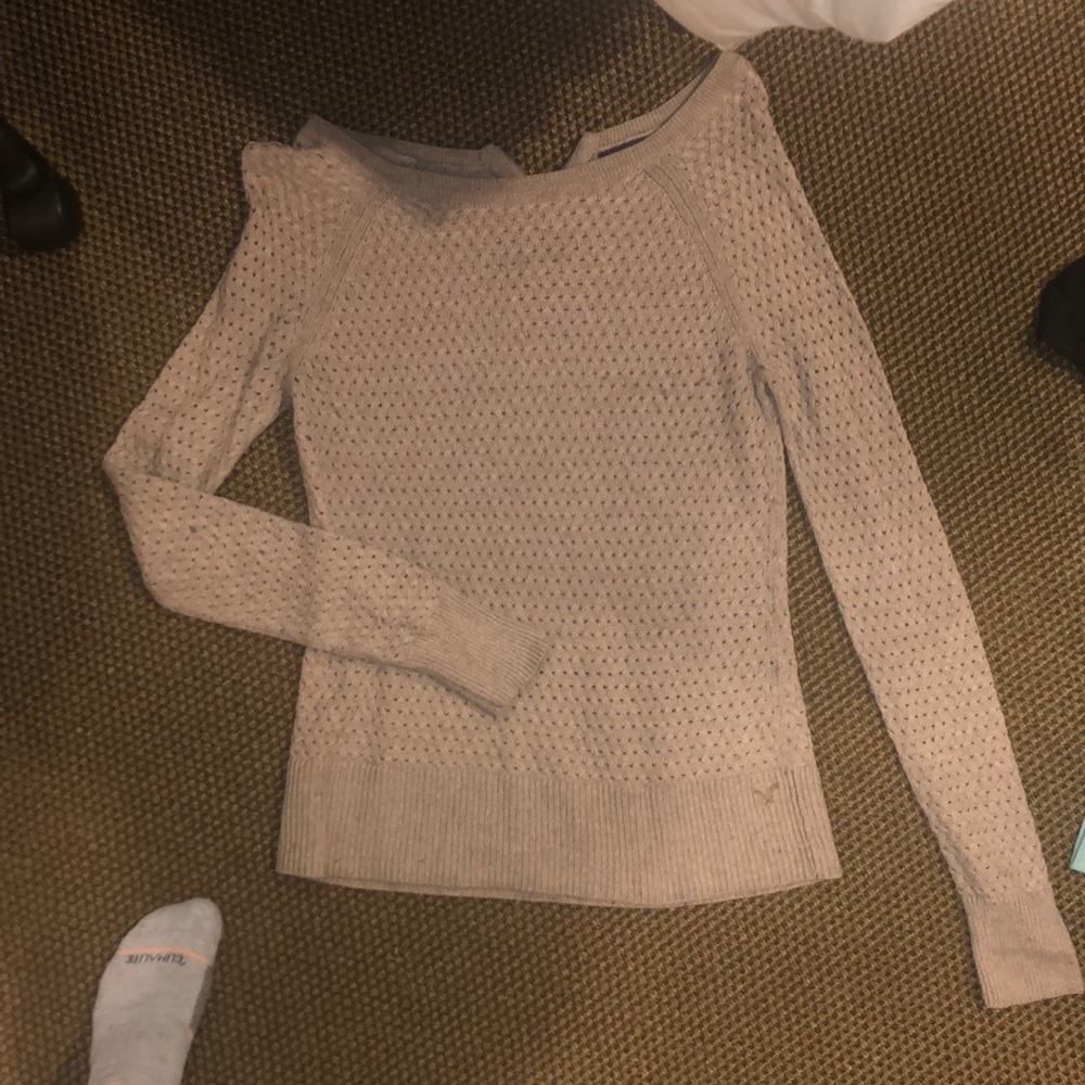 Tan knit sweater